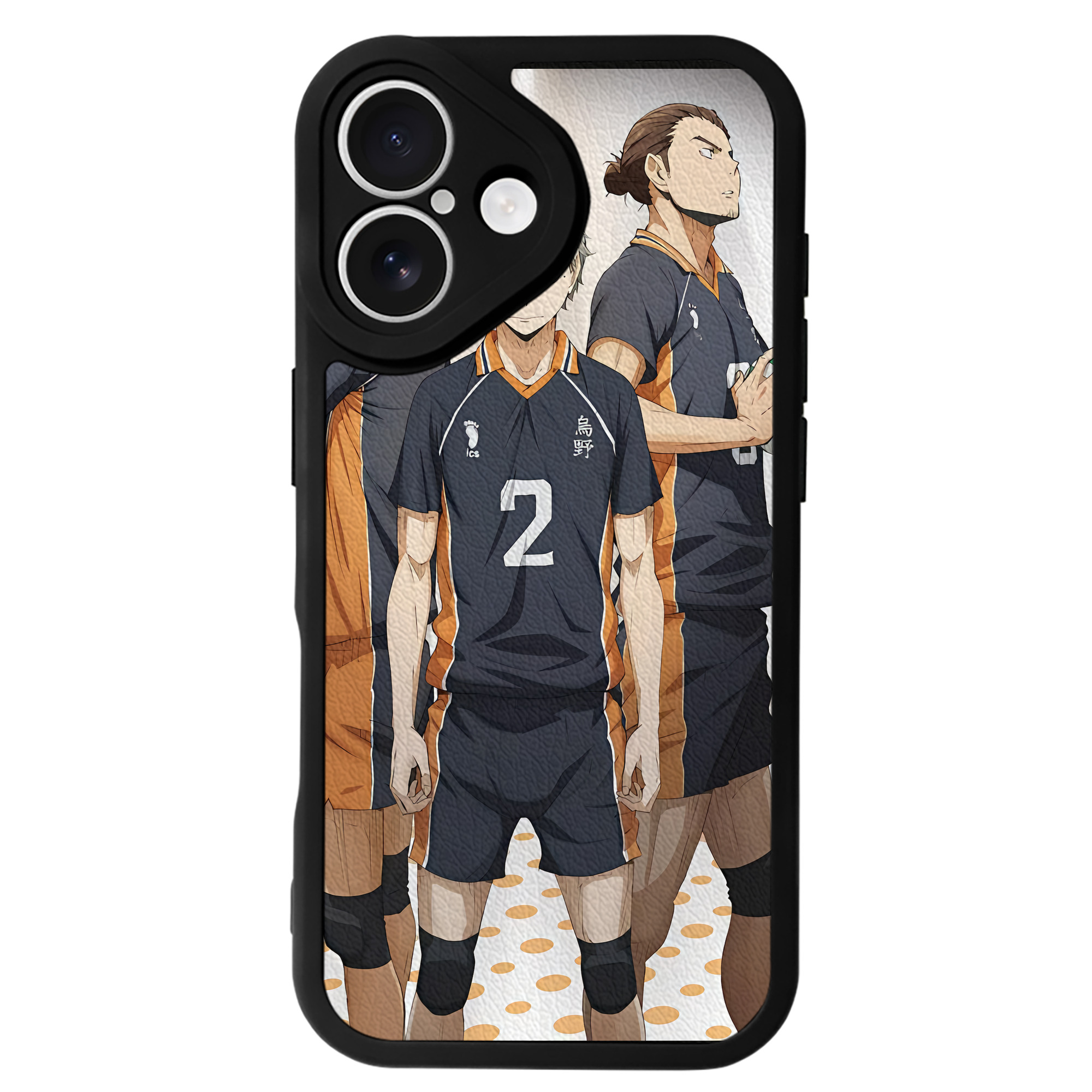 （画像用） ハイキュー!! Haikyu!! 【iPhone 16シリーズ対応】シリコンスマホケース（レザー調） 材質：シリコン